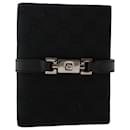 GUCCI GG Canvas Jackie Day Planner Cover Cuir Noir Auth yk7939 - Gucci