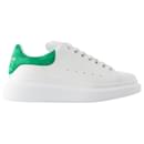 Oversized Sneakers - Alexander Mcqueen - Leather - White/green