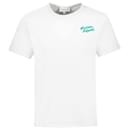 Camiseta Regular Caligrafia - Maison Kitsune - Algodão - Branco - Autre Marque