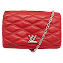 LOUIS VUITTON GO HANDBAG14 MM RED LEATHER SHOULDER BAG - Louis Vuitton