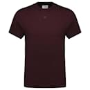 AC Straight T-Shirt – Courreges – Baumwolle – Bordeaux