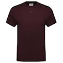 AC Straight T-Shirt – Courreges – Baumwolle – Bordeaux