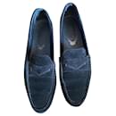 Tod's black suede loafers