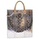 LOUIS VUITTON Monogram Miroir Sac Plat Hand Bag 2way Silver M45884 auth 49178a - Louis Vuitton