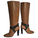 Hermes Strap Leather Boots - Hermès