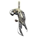 “Parrot” pendant, yellow gold and silver. - inconnue