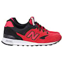 New Balance 577 Low Top Sneakers in Red Suede