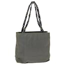 PRADA Shoulder Bag Nylon Gray Auth bs6980 - Prada