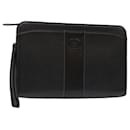 Burberrys Clutch Bag Cuero Negro Auth bs7004 - Autre Marque