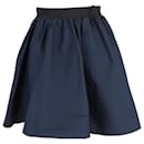 Acne Studios Voluminous Skirt in Navy Blue Polyester