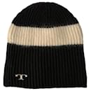 Knitted wool beanie hat - Tory Burch