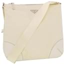 PRADA Shoulder Bag Nylon White Auth 43765 - Prada
