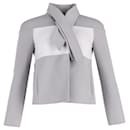Jaqueta bicolor Valentino Garavani em lã cinza