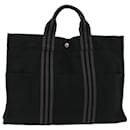 HERMES Fourre Tout MM Hand Bag Canvas Black Auth bs6881 - Hermès