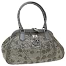 Christian Dior Canage Shoulder Bag Nylon Gray 02-BO-0048 Auth bs6862