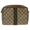 GUCCI GG Canvas Web Sherry Line Handtasche Beige Rot 8901012 Auth ep1243 - Gucci