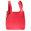 Bolsa HERMES Picotin em couro rosa - 101351 - Hermès