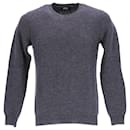 a.P.C. Knitted Crewneck Sweater in Grey Wool - Apc