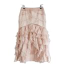 Chanel SS18 Ruffled Organza Maxi Skirt