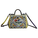 Dolce & Gabbana Sicily Medium Majolica Print Handbag in Multicolor Leather