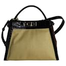 Fendi Peekaboo Custom Made-To-Order Medium Bag in Multicolor Canvas and Leather