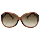 Gafas de sol extragrandes Soupcon de Louis Vuitton en acetato marrón