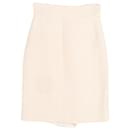 Chanel Mini Skirt in Beige Silk
