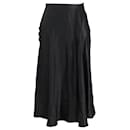 Max Mara Midi Skirt in Black Silk