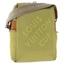 LOUIS VUITTON Damier Geant Weatherly Shoulder Bag Yellow M80636 LV Auth bs6902 - Louis Vuitton