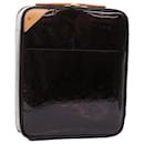 LOUIS VUITTON Monogram Vernis Pegas 45 Suitcase Rouge Favist M91277 auth 49624 - Louis Vuitton