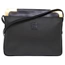 BALLY Shoulder Bag PVC Leather Black Auth yb283 - Bally