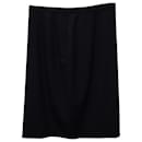 Giorgio Armani Classico Pencil Skirt in Black Wool