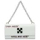 Off White White Jitney Quote Wallet on Chain