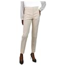 Cream tailored trousers - size FR 34 - Givenchy