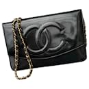 Wallet on chain lined c - Chanel