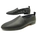 NEW HERMES ELEOS SHOES MOCCASINS H221996ZA 44 PERFORATED LEATHER LOAFERS - Hermès