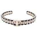 NEW CHANEL BRACELET CUFF INTERLACED CHAINS & METAL STRASS 20 S STRAP NEW - Chanel