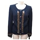 CHANEL GIACCA CARDIGAN ORNE PARIS-BYZANCE P41690K03132 S 36 GILET IN CASHMERE - Chanel