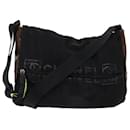 CHANEL Shoulder Bag Nylon Black CC Auth bs6987 - Chanel