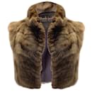 Edwards-Lowell of Beverly Hills Brown Cropped Sable Fur Vest - Autre Marque