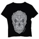 Alexander McQueen T-shirt imprimé tête de mort en coton noir - Alexander Mcqueen