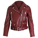 Acne Studios Biker Jacket in Red Leather