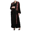 Multicoloured velvet patterned robe - One Size - Autre Marque
