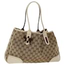 GUCCI GG Canvas Web Sherry Line Shoulder Bag Beige Red Green 163805 Auth yk8074 - Gucci