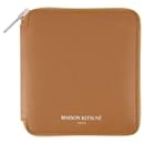 Zipped Wallet - Maison Kitsune - Leather - Brown - Autre Marque