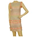 Missoni Mare Multicolored Sleeveless Ruffled Mini length Dress Size 40
