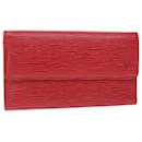 LOUIS VUITTON Epi Porte Tresor International Long Wallet Red M63387 auth 50314 - Louis Vuitton