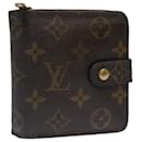 Carteira compacta com zíper LOUIS VUITTON Monogram M61667 Autenticação de LV 50312 - Louis Vuitton