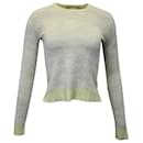 Jason Wu Knitted Sweater in Yellow Green Polyester
