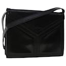 SAINT LAURENT Clutch Bag Shoulder Bag Leather 2Set Black White Auth ep1268 - Saint Laurent
